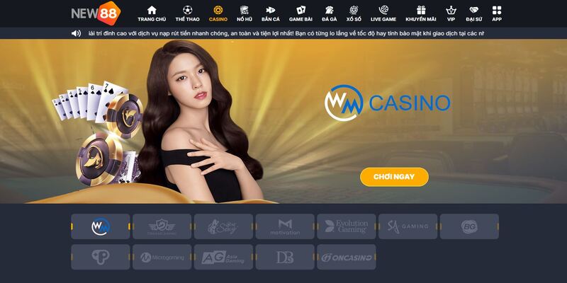 Danh mục casino New88 siêu hot